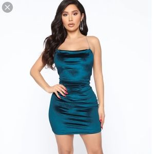 Fashion Nova Mini Velvet Dress
